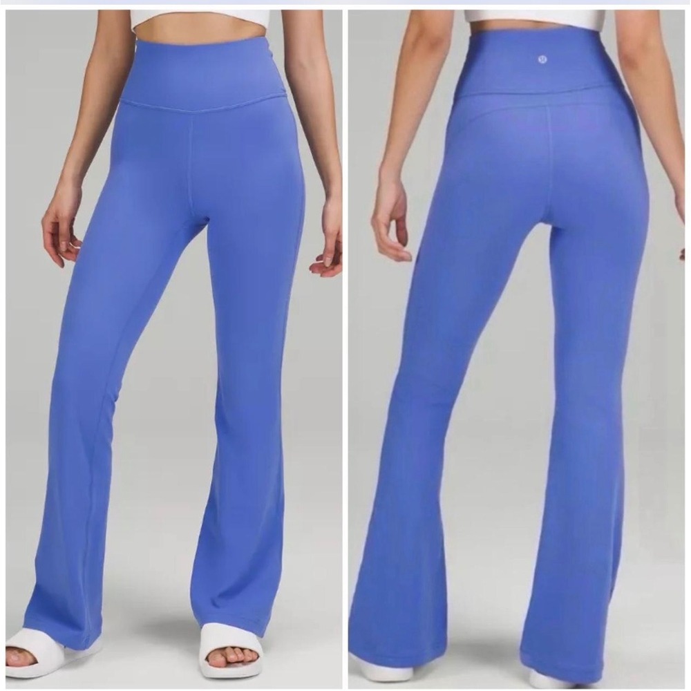 Lululemon Groove Super High-Rise Flared Pant Psychic Blue Pants LW5FG2S Size‎ 4
